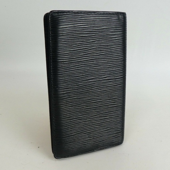 LOUIS VUITTON Black Epi Old Card case Leather - Picture 4 of 6